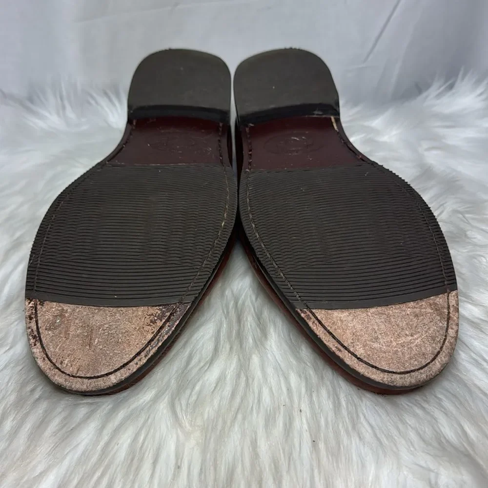 H.S. Trask‎ Bozeman Men's Brown Leather Tassel Loafers Sz 9
